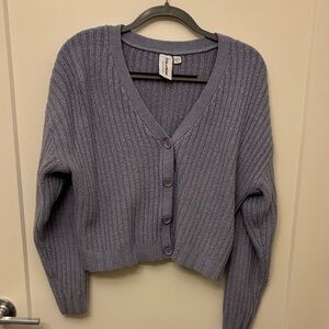 ASOS Lavender Ribbed Cardigan